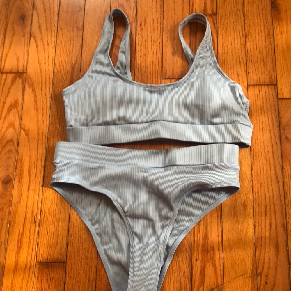 Baby Blue Shein Bikini. Womens Size Large.